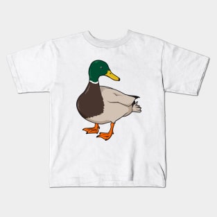 Drawing of mallard duck Kids T-Shirt